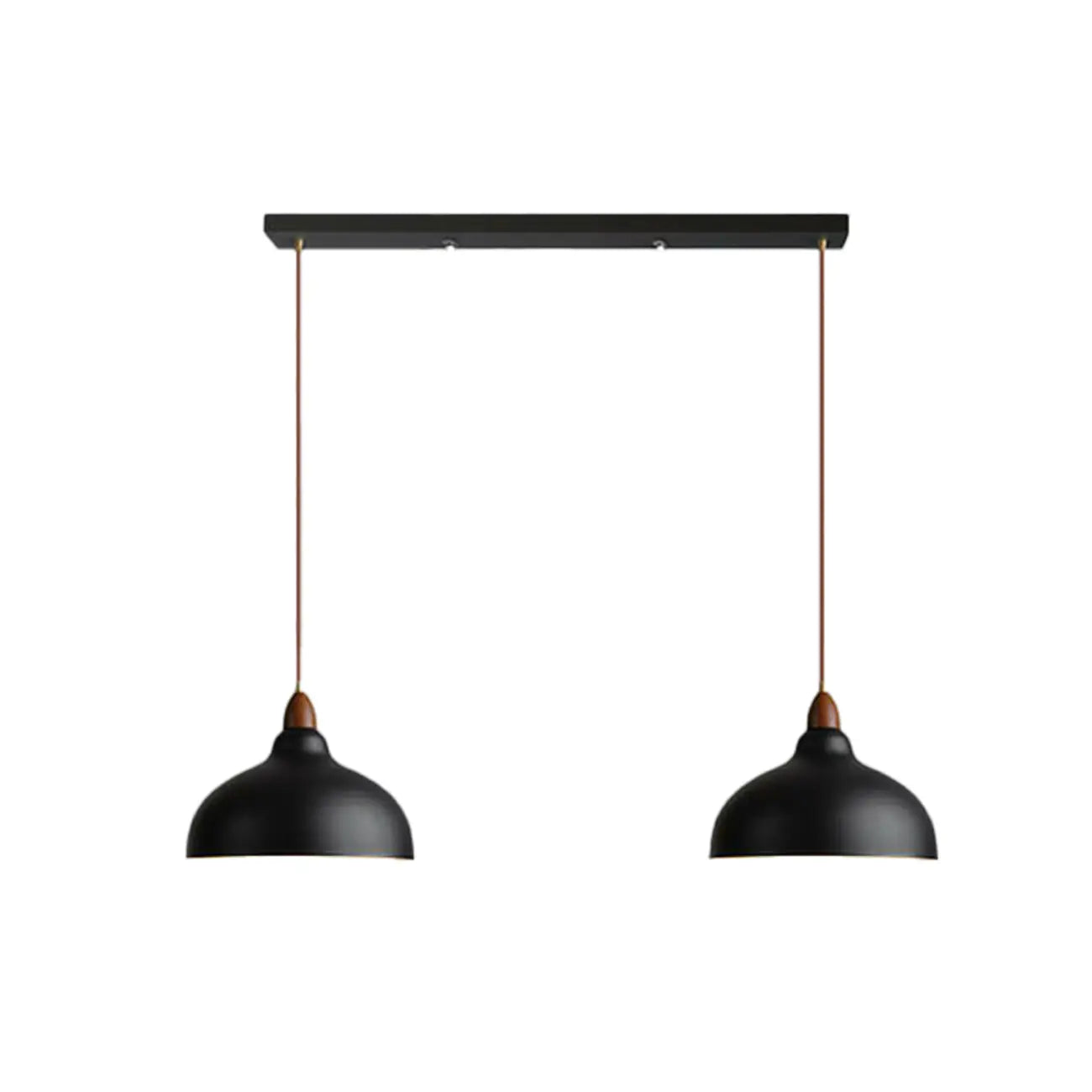 Modern White Metal Bowl Adjustable Kitchen Pendant Light