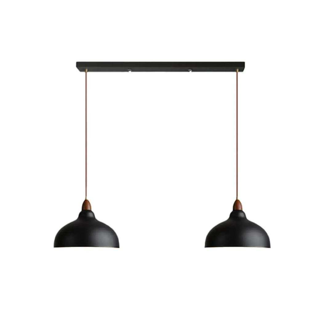 Modern White Metal Bowl Adjustable Kitchen Pendant Light