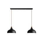 Modern White Metal Bowl Adjustable Kitchen Pendant Light