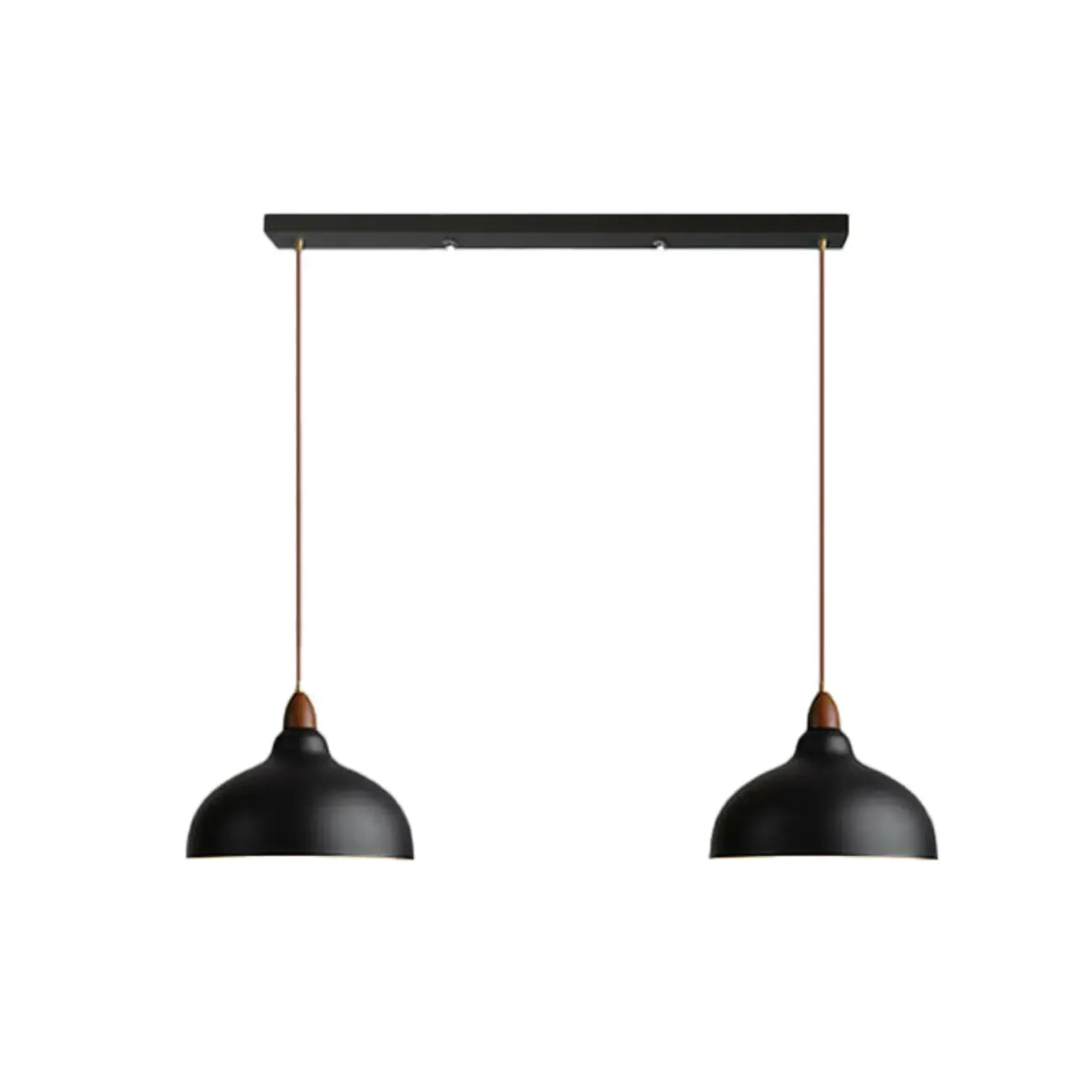 Modern White Metal Bowl Adjustable Kitchen Pendant Light