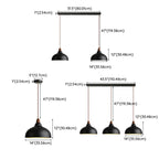 Modern White Metal Bowl Adjustable Kitchen Pendant Light