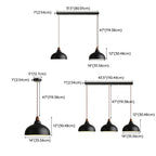 Modern White Metal Bowl Adjustable Kitchen Pendant Light