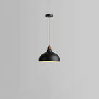 Modern White Metal Bowl Adjustable Kitchen Pendant Light