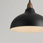 Modern White Metal Bowl Adjustable Kitchen Pendant Light