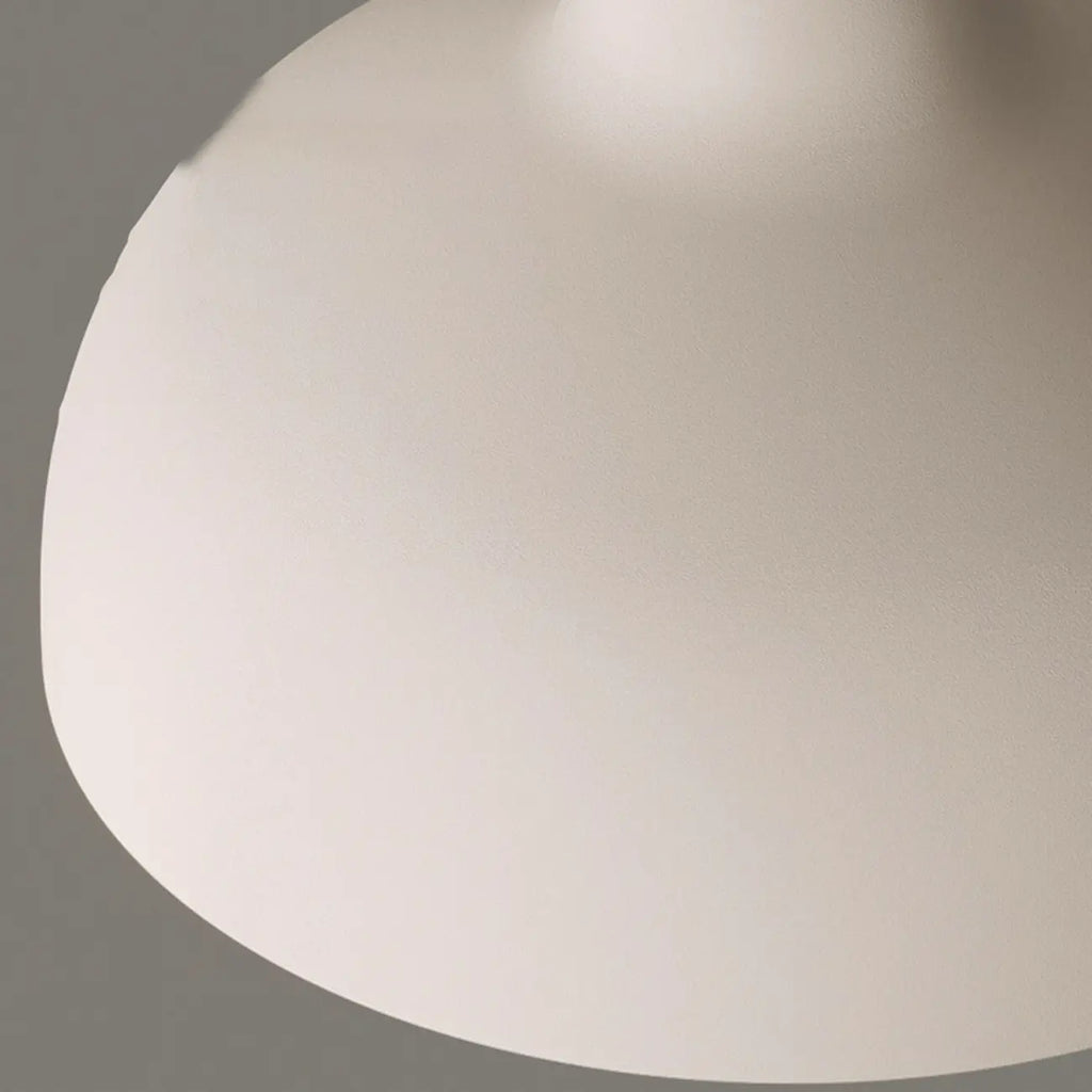 Modern White Metal Bowl Adjustable Kitchen Pendant Light
