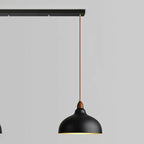 Modern White Metal Bowl Adjustable Kitchen Pendant Light