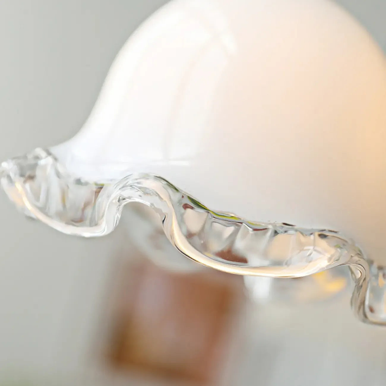Elegant Brass White Floral Glass Kitchen Pendant Light