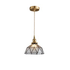 Modern Height Adjustable Blue Glass Kitchen Pendant Lighting