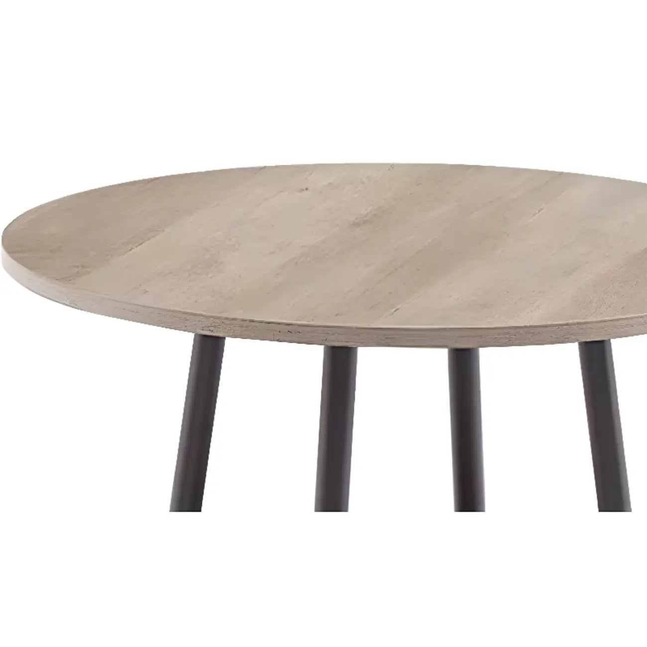 Industrial 2-tier Round Bar Height Table For Small Spaces