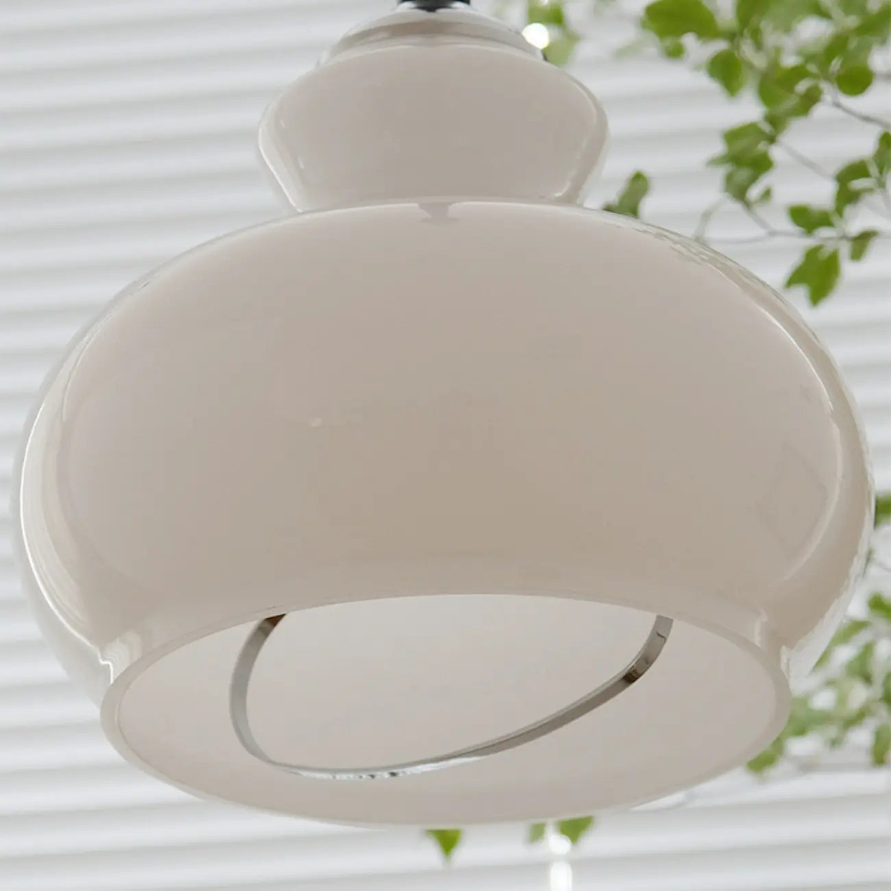 Modern Green Dome Glass Adjustable Pendant Light