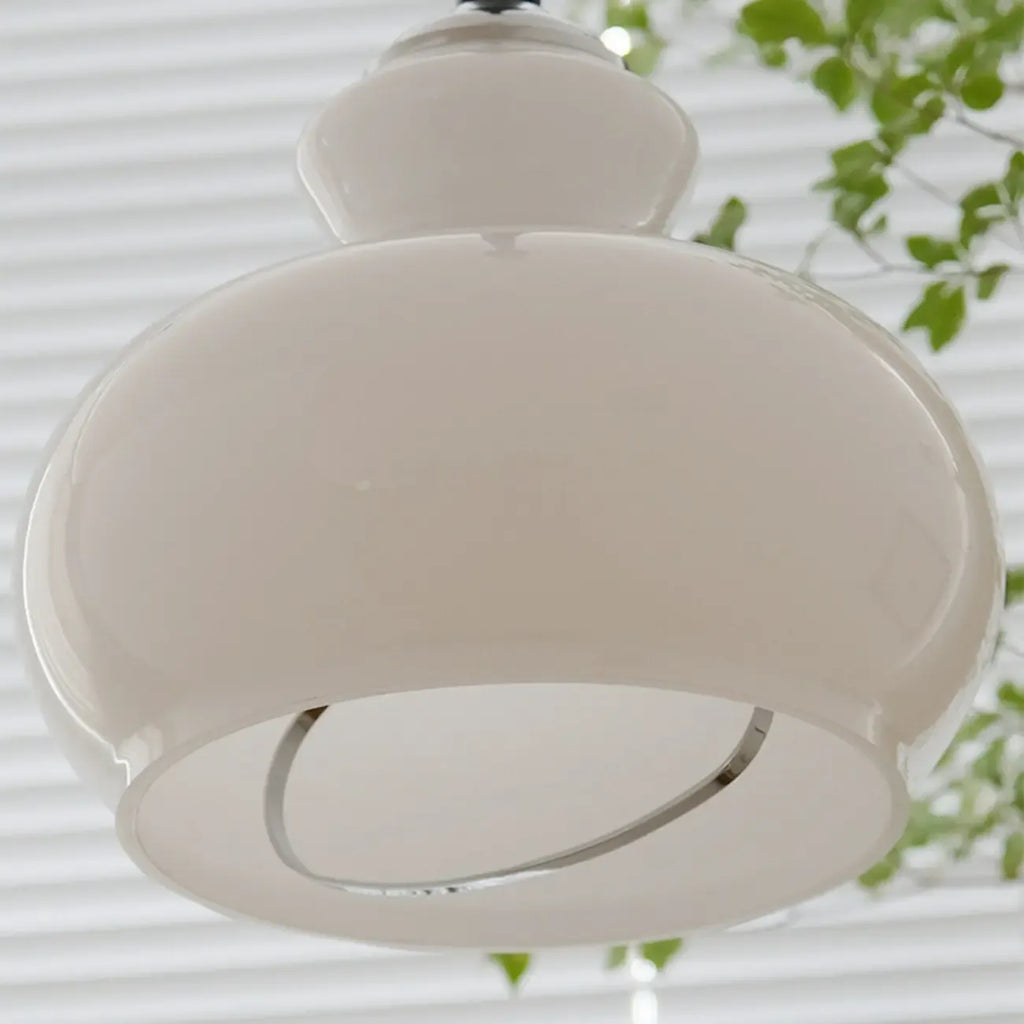 Modern Green Dome Glass Adjustable Pendant Light