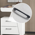 Modern White Bedside Table with 2 Storage Drawers
