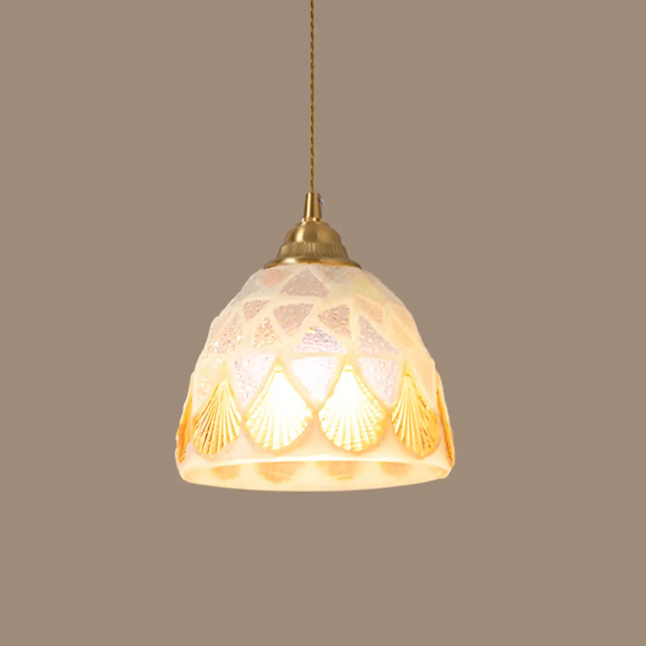 Modern Colorful Glass Pendant Light Adjustable Cord for Kitchen