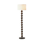 63 Modern Wood Frame Floor Lamp Plug-In for Living Room