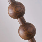 63 Modern Wood Frame Floor Lamp Plug-In for Living Room