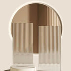 Classic 6-Tier Premium Wood Glass Door Wide Bookcase