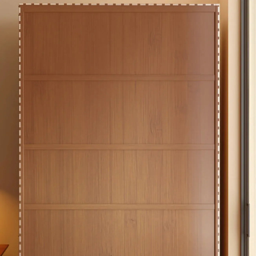 Classic 6-Tier Premium Wood Glass Door Wide Bookcase