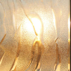 Elegant Bronze Ripple Square Solar Outdoor Post Lights