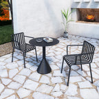 Minimalist Black Metal Small Bar Table Outdoor Table