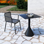 Minimalist Black Metal Small Bar Table Outdoor Table