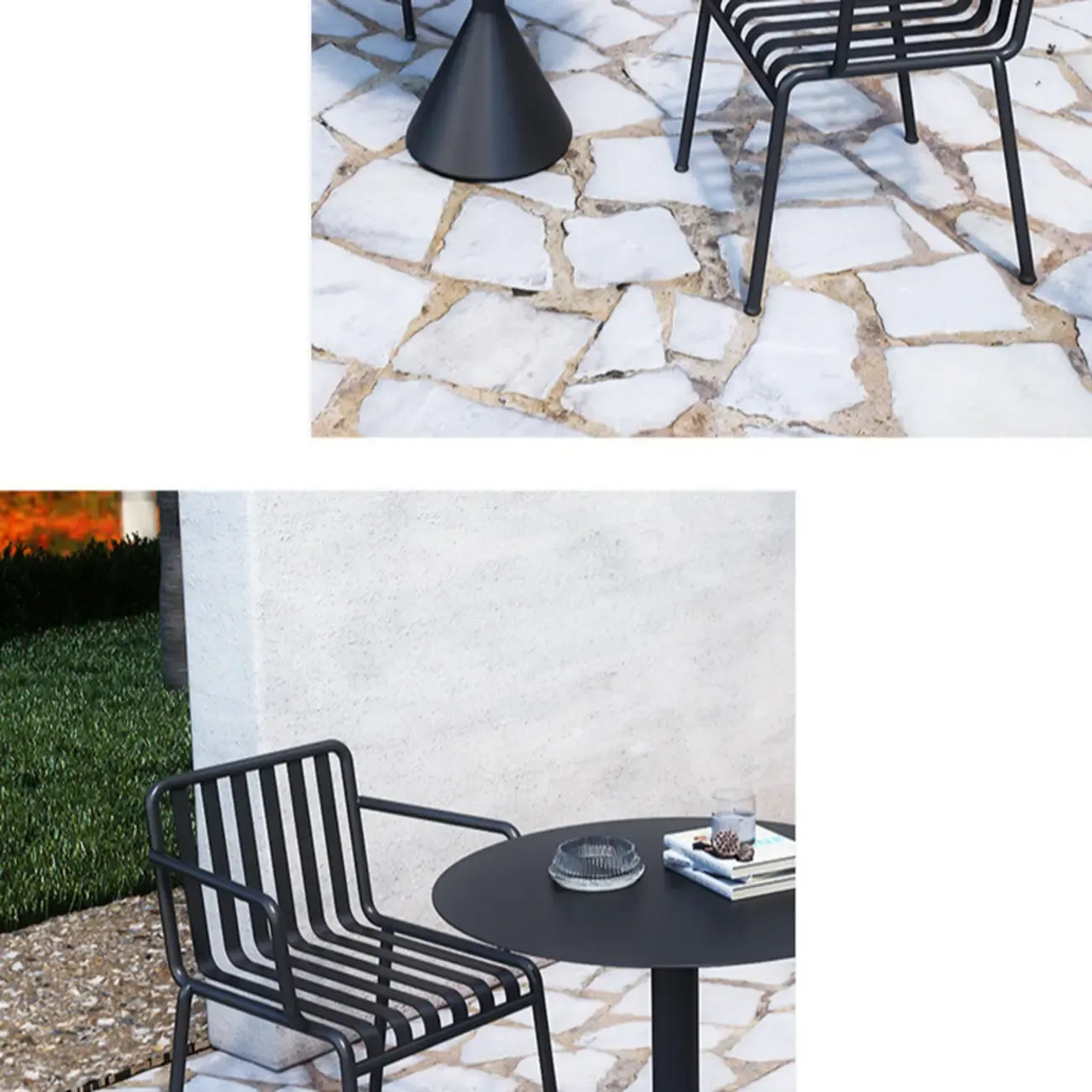 Minimalist Black Metal Small Bar Table Outdoor Table