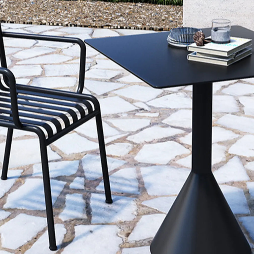 Minimalist Black Metal Small Bar Table Outdoor Table