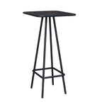 Minimalist Black Metal Small Bar Table Outdoor Table