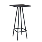 Minimalist Black Metal Small Bar Table Outdoor Table