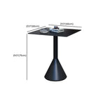 Minimalist Black Metal Small Bar Table Outdoor Table