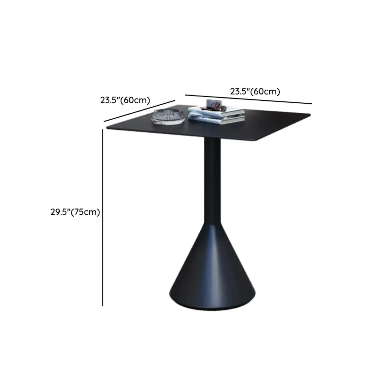 Minimalist Black Metal Small Bar Table Outdoor Table