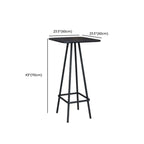 Minimalist Black Metal Small Bar Table Outdoor Table