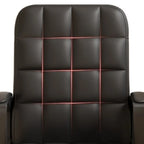 Modern Black Faux Leather Adjustable Swivel Office Chair