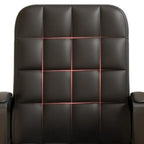 Modern Black Faux Leather Adjustable Swivel Office Chair
