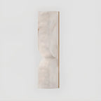 Art Deco 2-Light Curved Solid Alabaster Wall Sconce