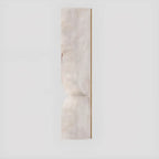 Art Deco 2-Light Curved Solid Alabaster Wall Sconce