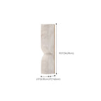 Art Deco 2-Light Curved Solid Alabaster Wall Sconce