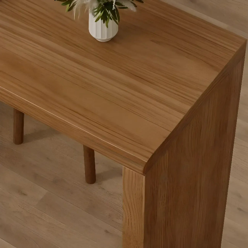 Simplistic Natural Wood 3 Cube Storage Home Bar Table