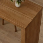 Simplistic Natural Wood 3 Cube Storage Home Bar Table