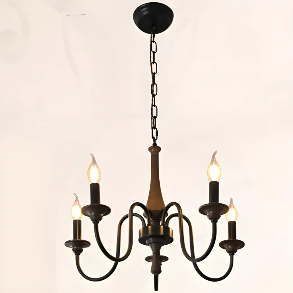 Vintage Metal Classic Candelabra Chandelier Adjustable Height