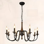 Vintage Metal Classic Candelabra Chandelier Adjustable Height