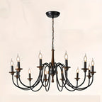 Vintage Metal Classic Candelabra Chandelier Adjustable Height