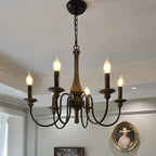 Vintage Metal Classic Candelabra Chandelier Adjustable Height