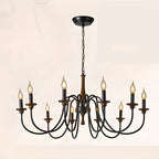 Vintage Metal Classic Candelabra Chandelier Adjustable Height