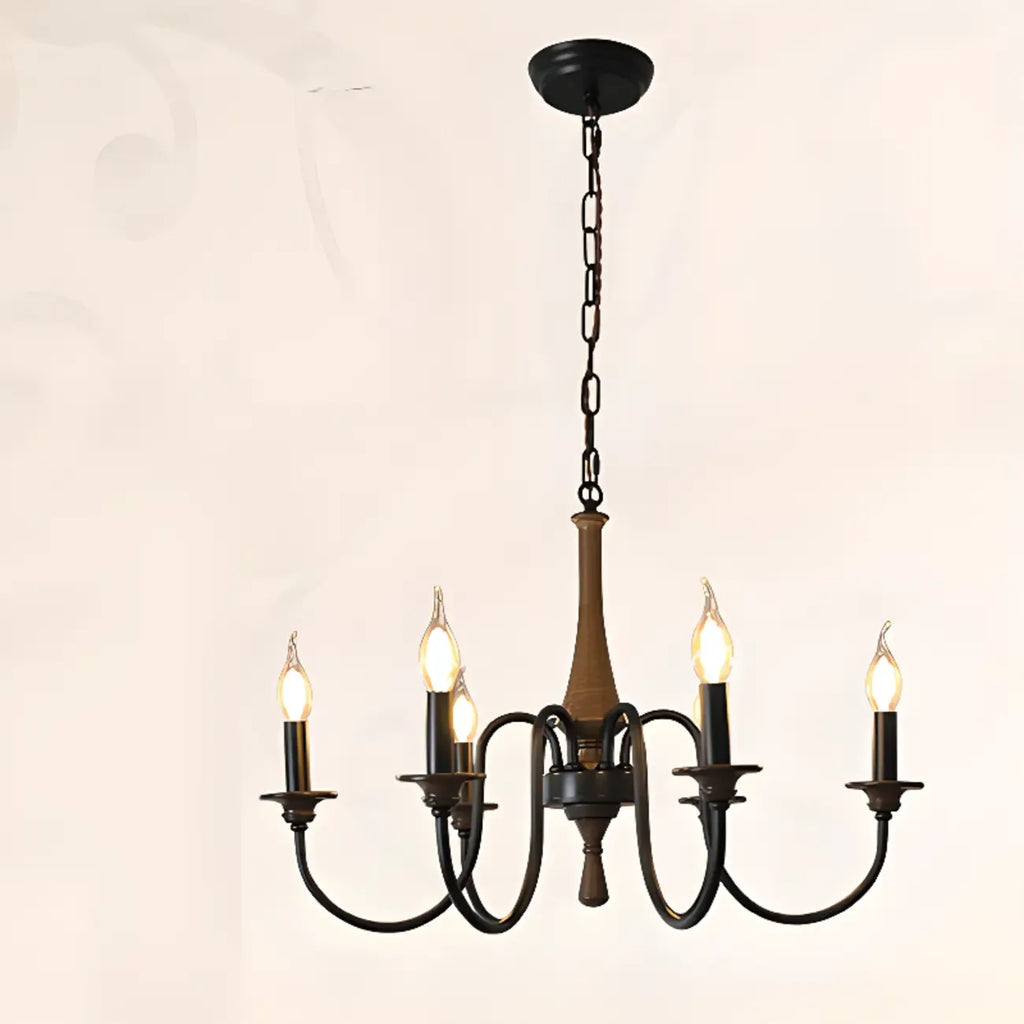 Vintage Metal Classic Candelabra Chandelier Adjustable Height