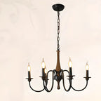 Vintage Metal Classic Candelabra Chandelier Adjustable Height