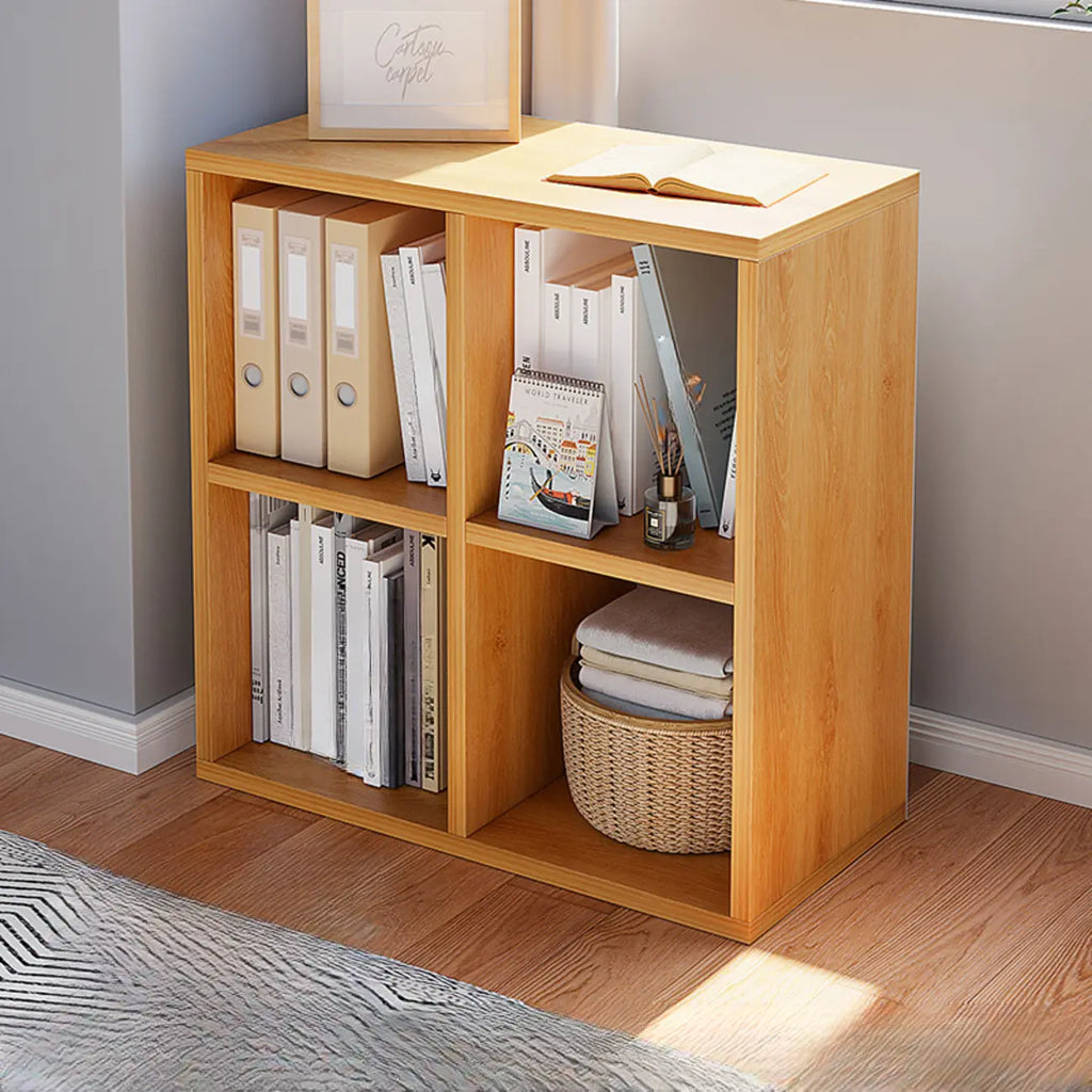 Casual White Wood Cube Horizontal Bookcase