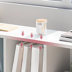 Casual White Wood Cube Horizontal Bookcase