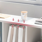 Casual White Wood Cube Horizontal Bookcase