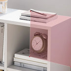 Casual White Wood Cube Horizontal Bookcase
