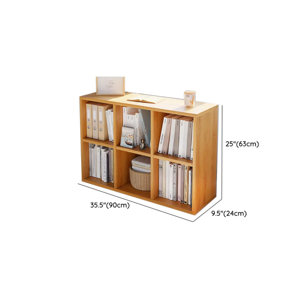Casual White Wood Cube Horizontal Bookcase